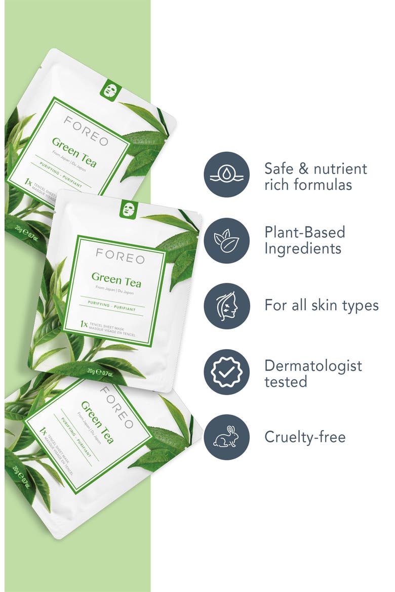Farm To Face Sheet Mask - Green Tea x3, Alternate, color, None