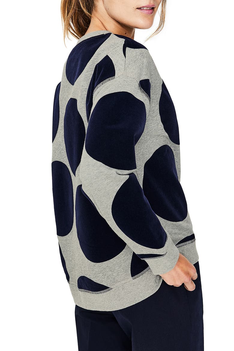 Arabella Sweatshirt, Alternate, color, LARGE FLOCK SPOT
