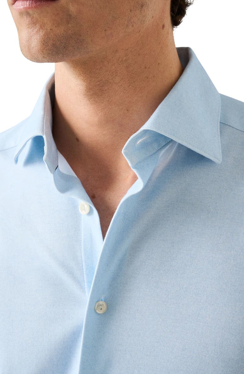 Eton Slim Fit Solid 4Flex Dress Shirt, Alternate, color, Light Blue