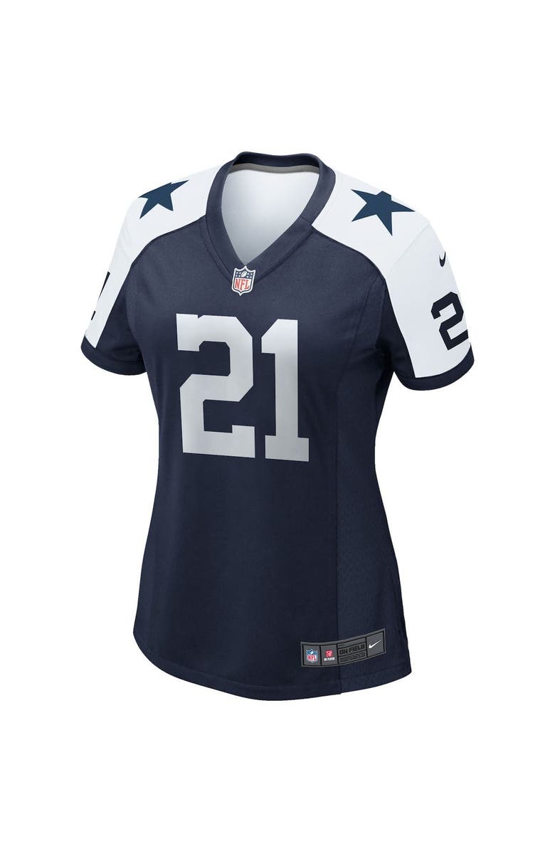 Nike Women's Nike Ezekiel Elliott Navy Dallas Cowboys Alternate Game Team Jersey, Alternate, color,