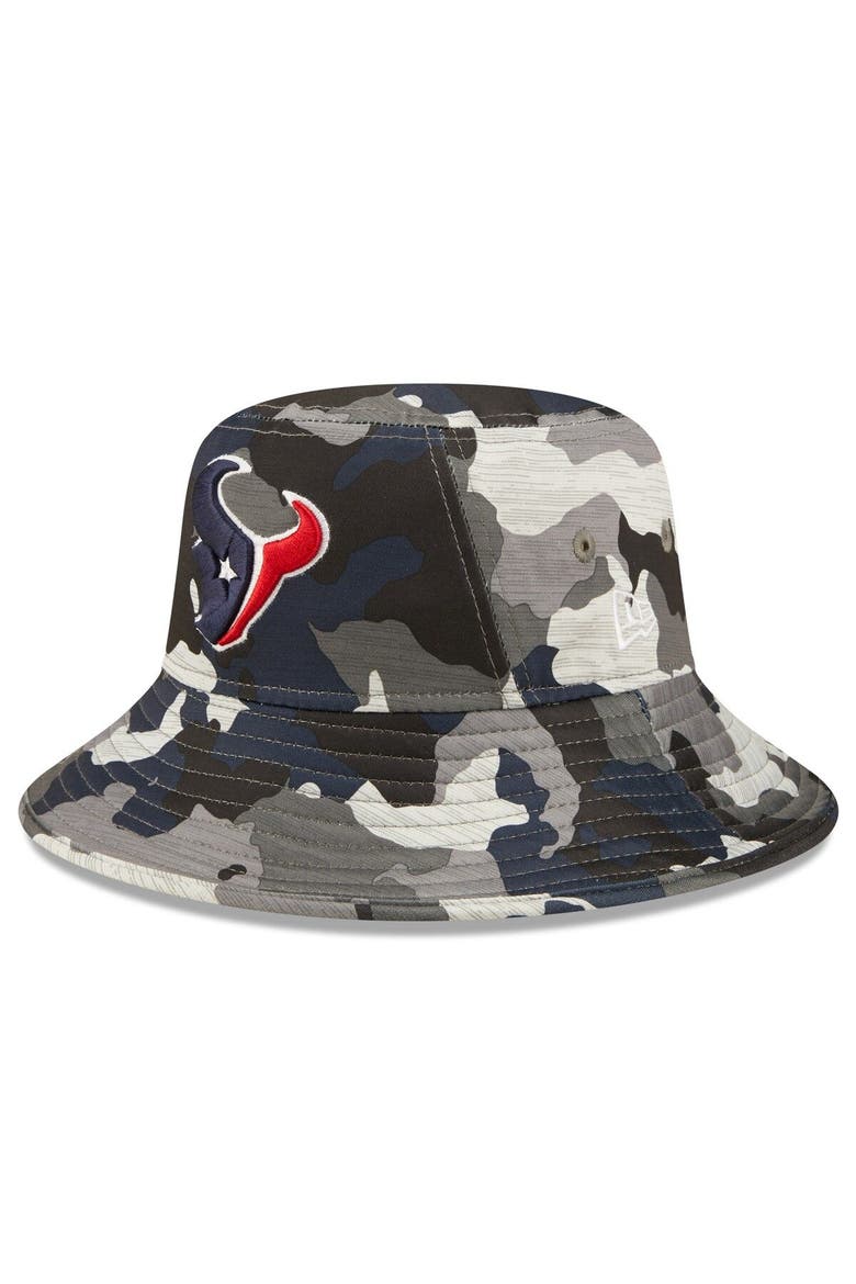 Men's New Era Camo Houston Texans 2022 NFL Training Camp Official Bucket Hat, Main, color, Camo