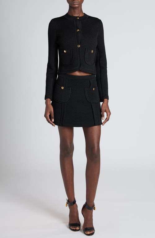 Tom Ford Single-breasted Cardigan Jacket In Black
