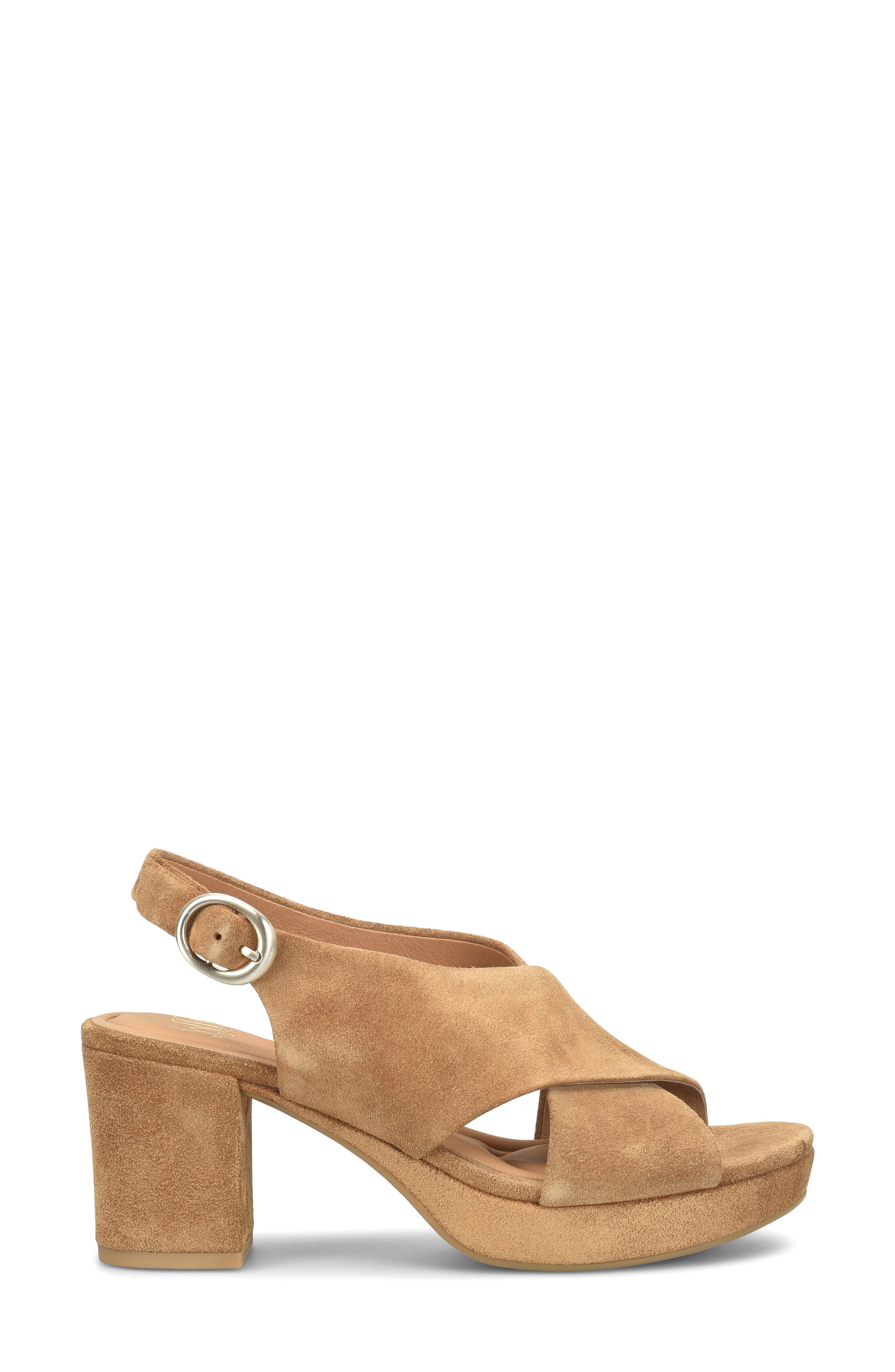 Lyric Slingback Platform Sandal, Alternate, color, SADDLE