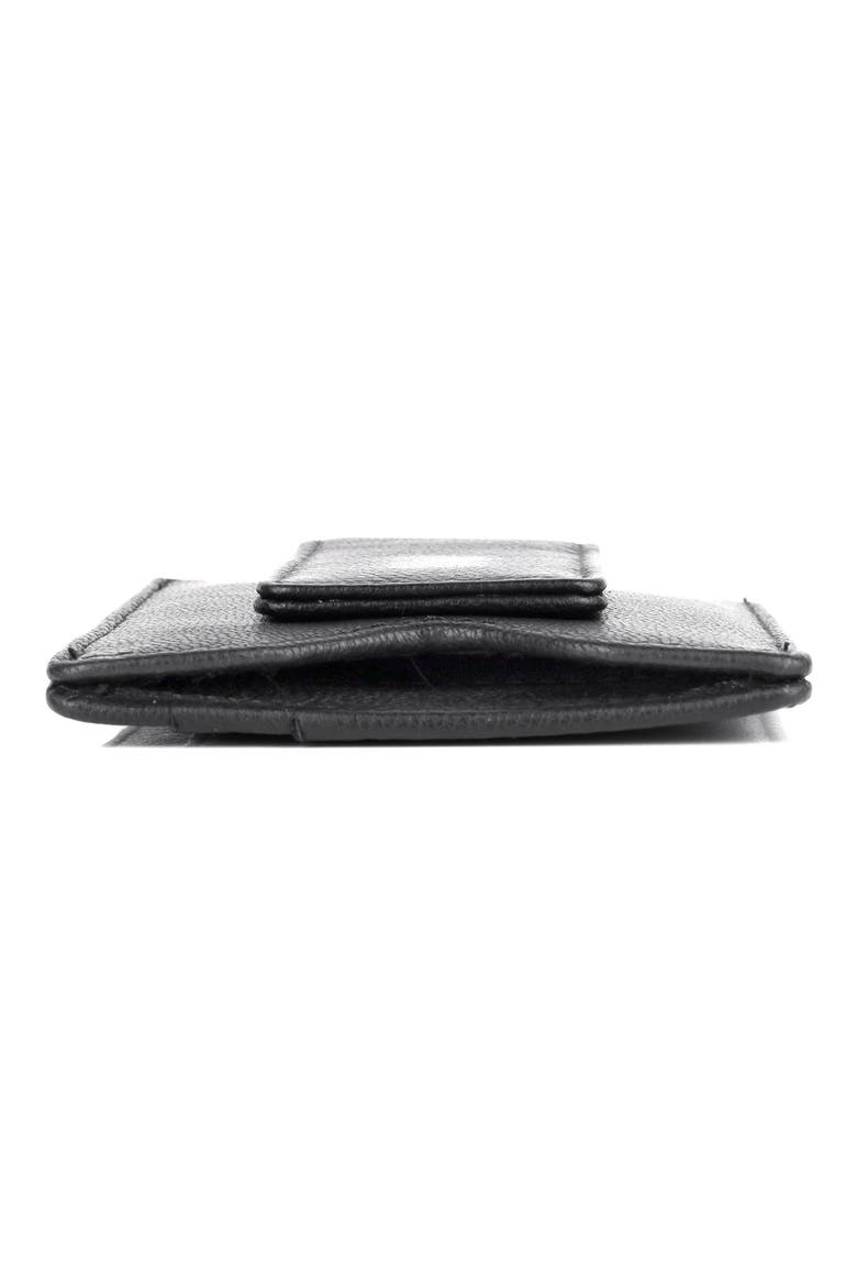 Emblem Front Pocket RFID Magnetic Money Clip, Alternate, color, BLACK