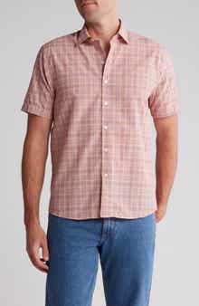 WESTZEROONE Bali Check Print Short Sleeve Shirt