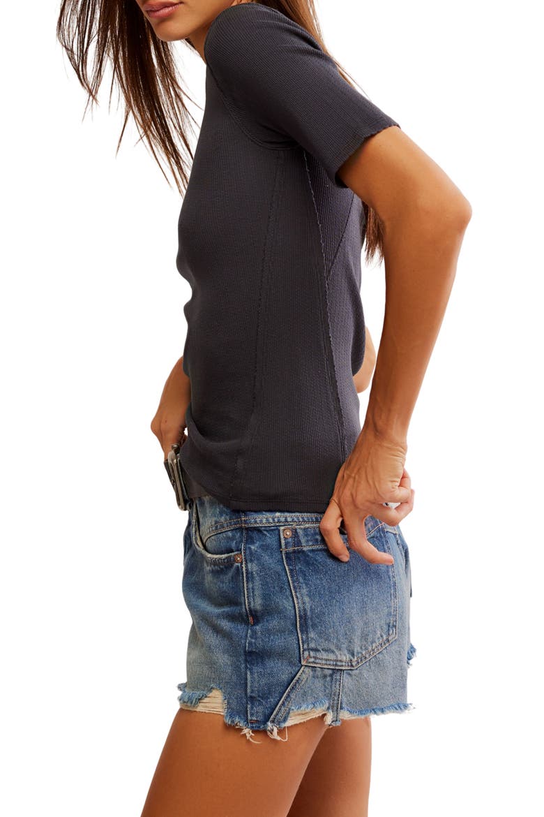 Picture You Rib T-Shirt, Alternate, color, BLACK