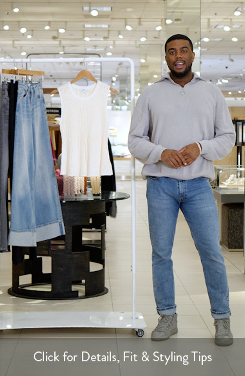 Breit Two Tone Sleeveless Peplum Sweater, sales video thumbnail