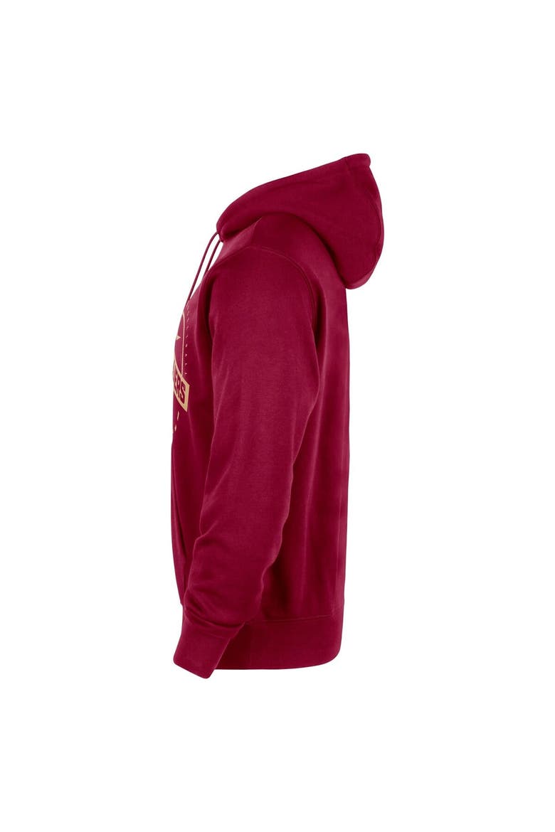 Men's Nike Wine Cleveland Cavaliers 2025/26 Authentic Practice Club Pullover Hoodie, Alternate, color, Wine