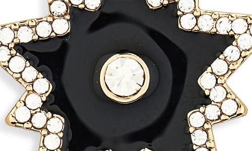 Karl Lagerfeld Crystal Enamel Star Drop Earrings