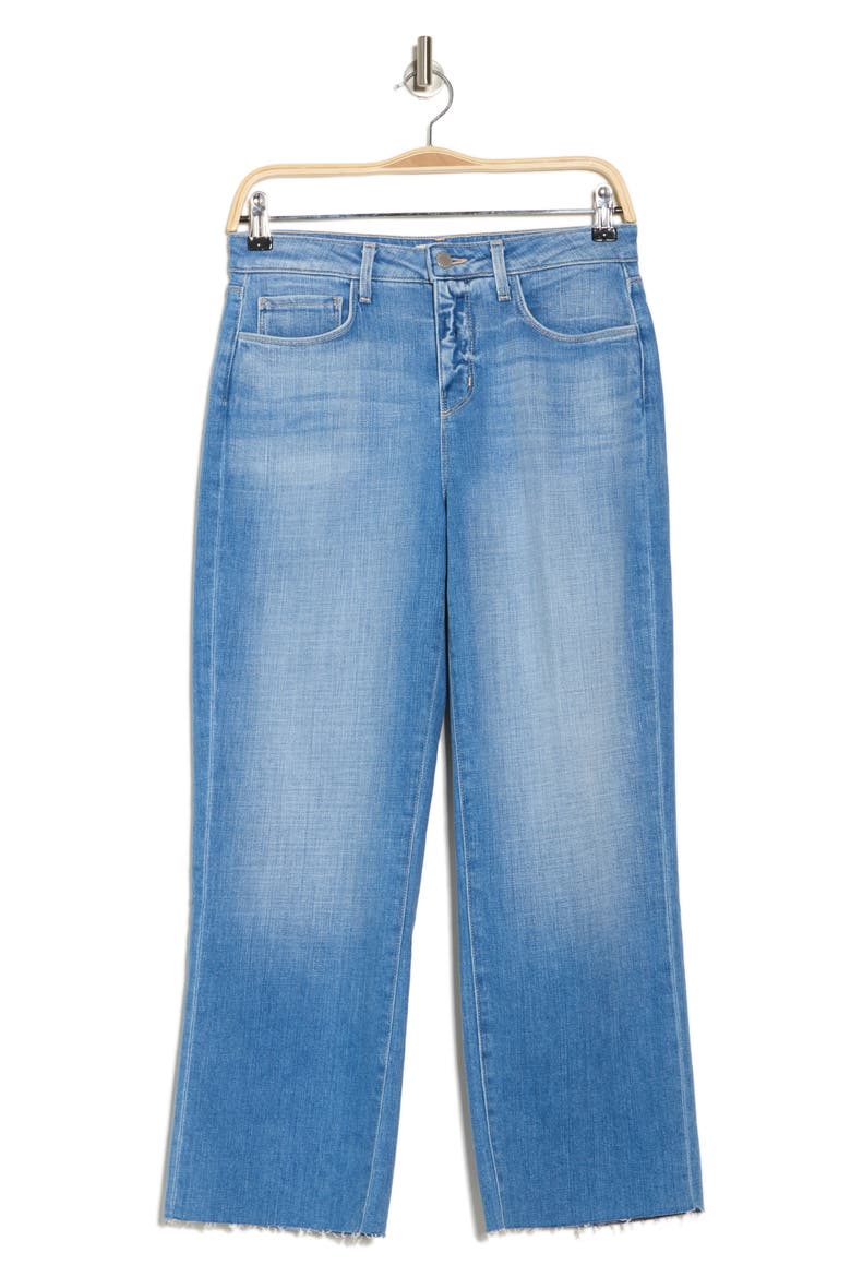 Raw Hem Straight Leg Jeans, Alternate, color, CABRINI