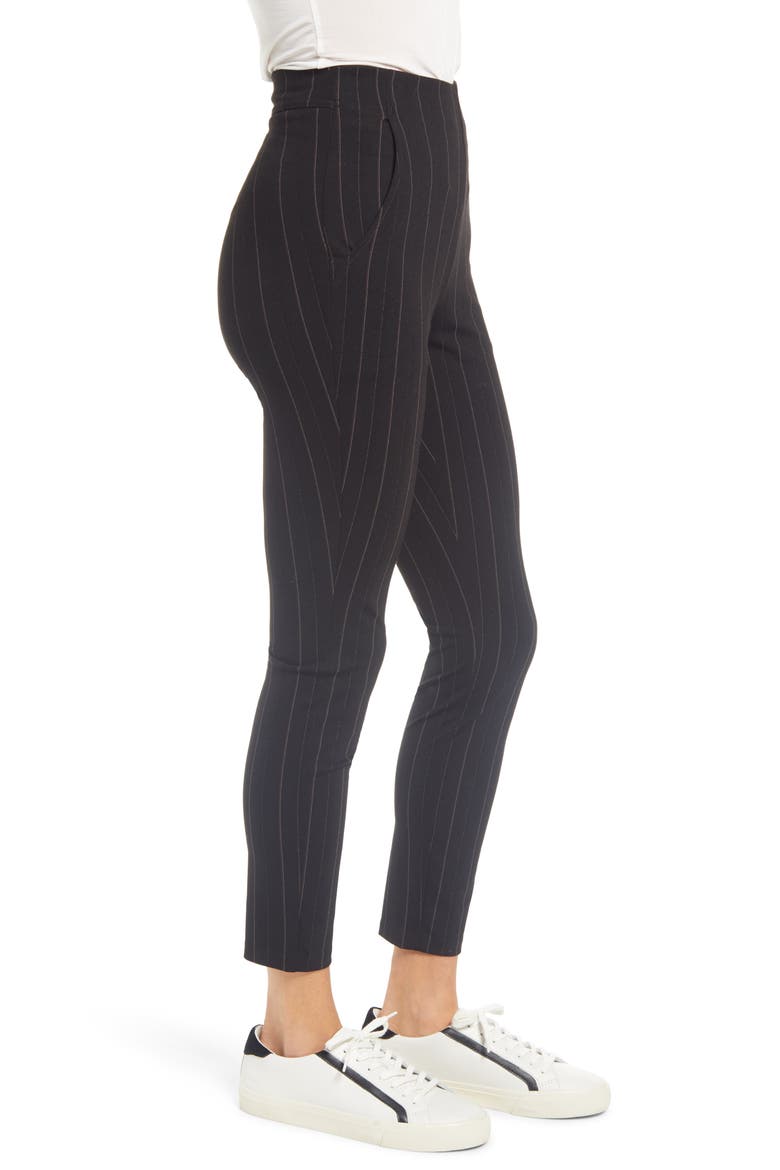 Ponte High Waist Skimmer Leggings, Alternate, color, BLACK