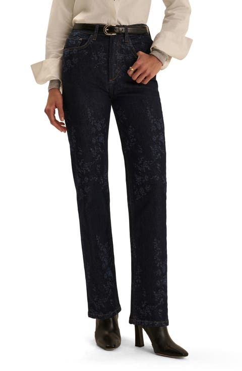 The Valentina High Waist Straight Leg Jeans