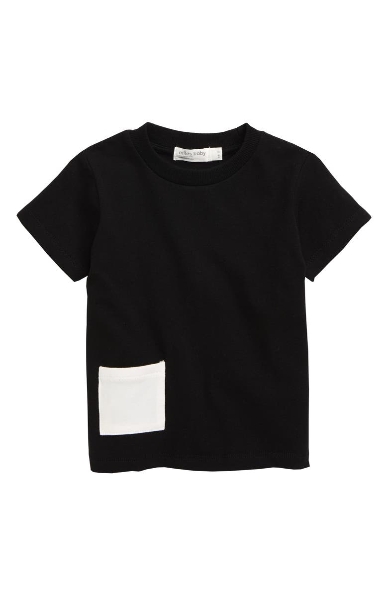 MILES THE LABEL miles baby Stretch Organic Cotton T-Shirt, Main, color, 