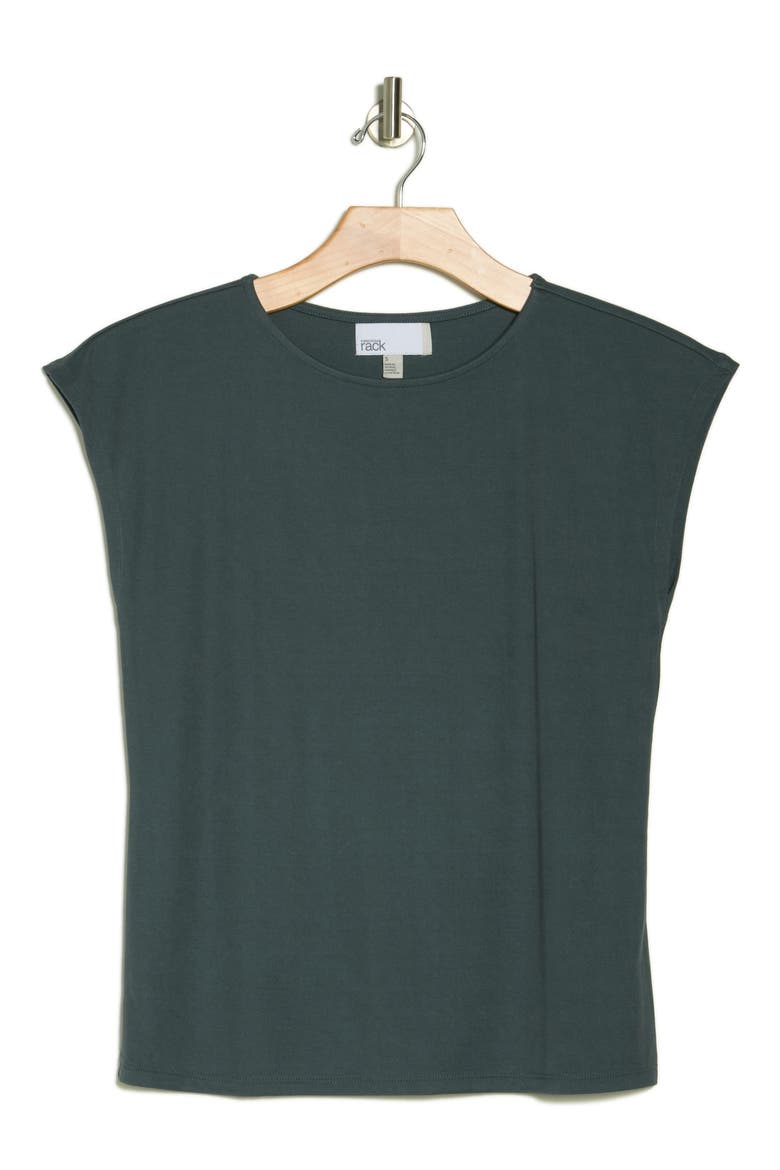 Cap Sleeve Modal Blend T-Shirt, Alternate, color, BLUE SLATE