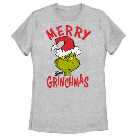 Women's The Grinch Christmas Merry Grinchmas  Graphic T-Shirt