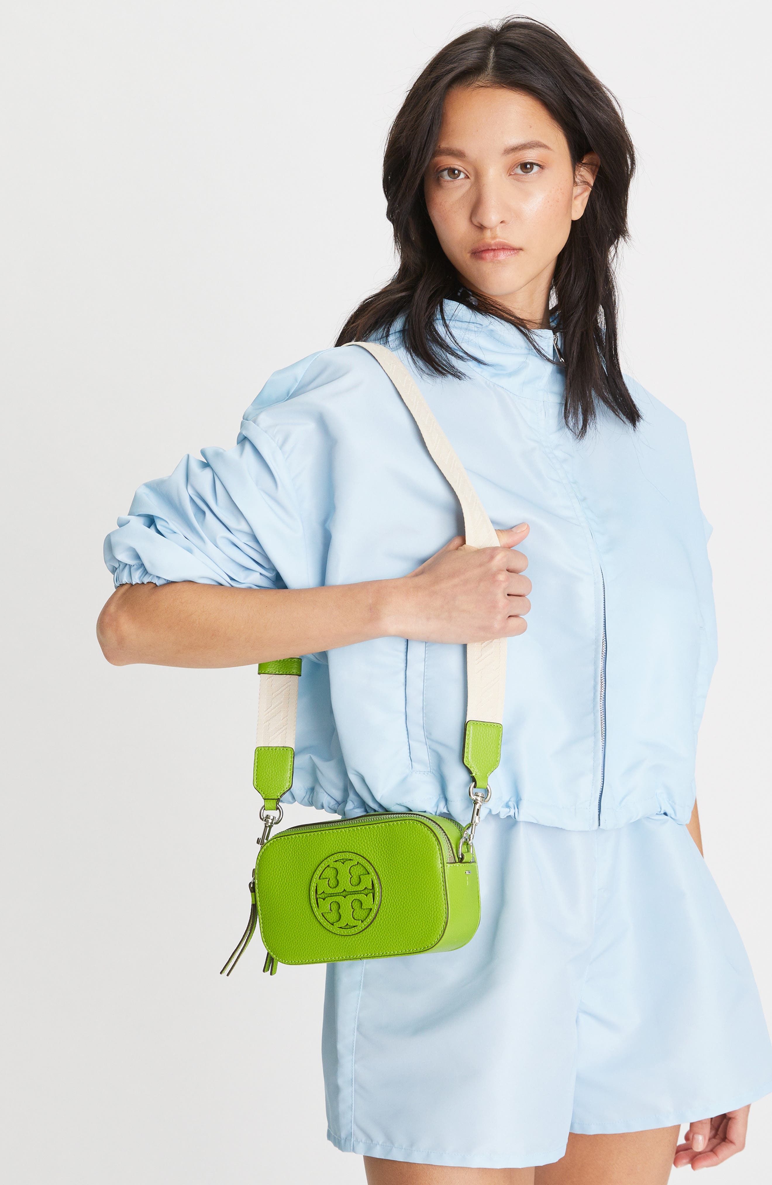 Tory Burch Mini Miller Leather Crossbody Bag, Alternate, color, 