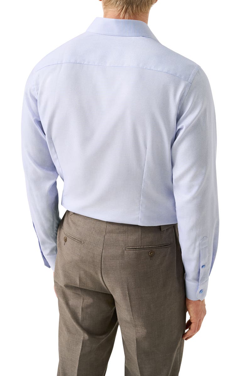 Eton Contemporary Fit Microcheck Cotton Dress Shirt, Alternate, color, Medium Pink