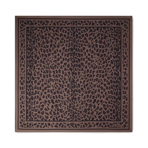Square Scarf - Leopard