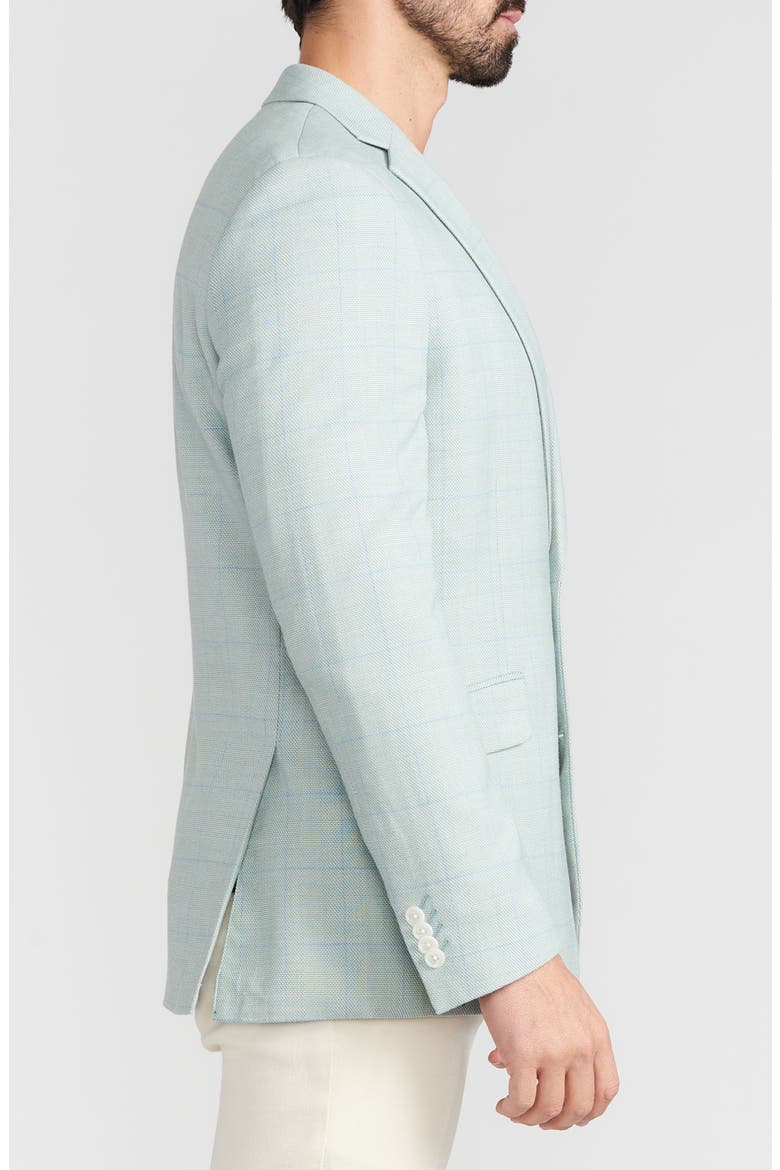 Windowpane Sport Coat, Alternate, color, GREEN