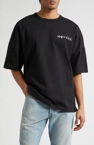 McQueen Oversize Logo Graphic T-Shirt