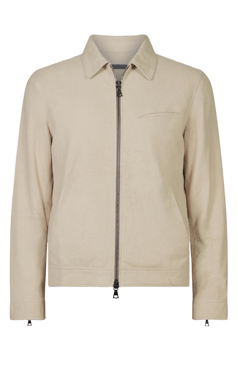 John Varvatos Slim Fit Leather Jacket, Alternate, color,