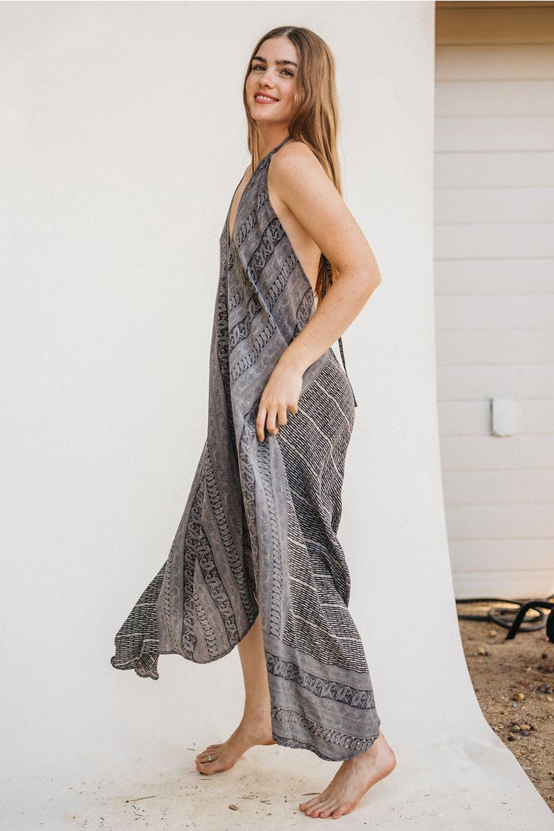 Classic Silk Dress Opaline, Alternate, color, Grey