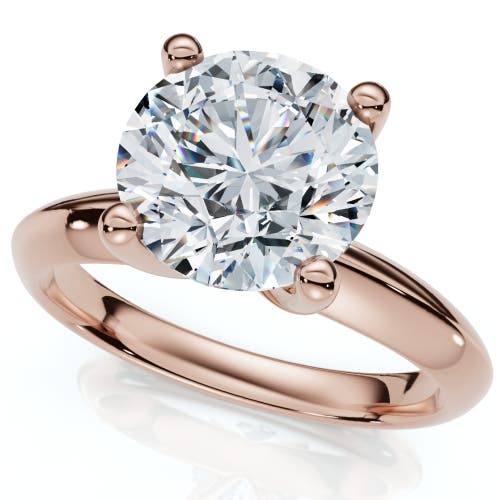 Bliss Diamond Certified 2.60ct Solitaire Diamond Engagement Ring Gold Or Platinum Lab Grown In 14k Rose Gold
