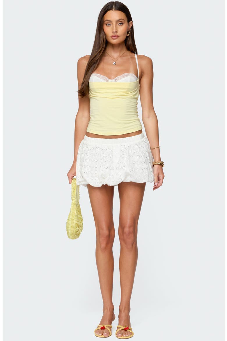 Linnea Layered Lace Camisole, Alternate, color, YELLOW-AND-WHITE