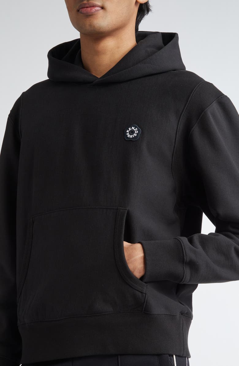 KENZO Boke Flower 2.0 Embroidered Cotton Molleton Hoodie, Alternate, color,