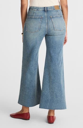 The Flared Wide Leg Crop Jeans