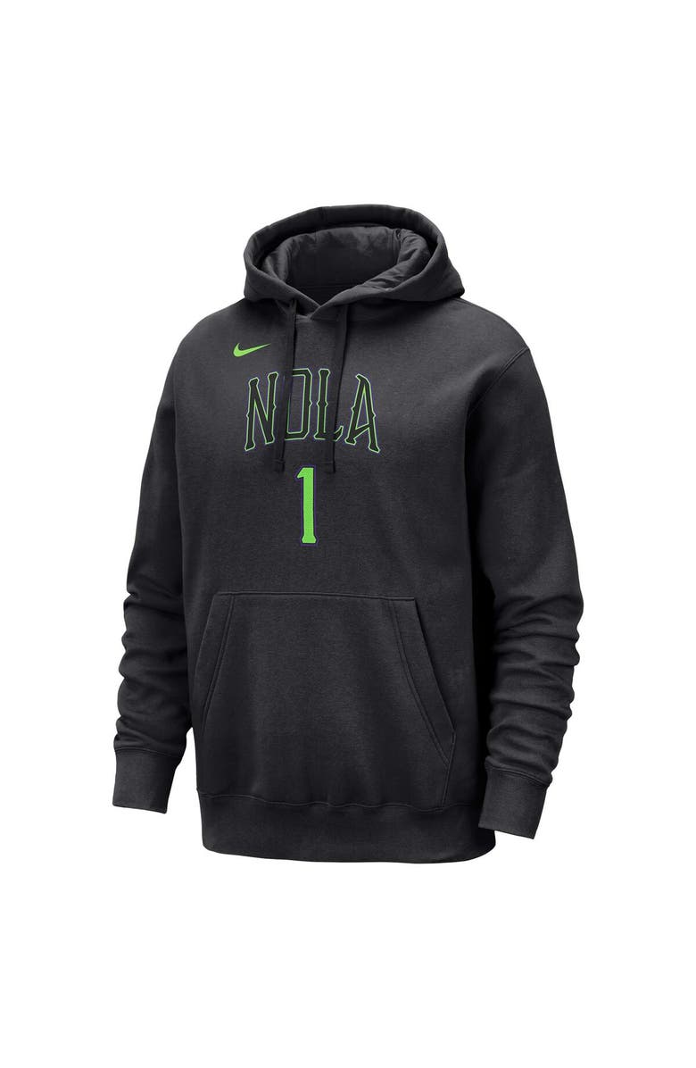 Nike Men's Nike Zion Williamson Black New Orleans Pelicans 2023/24 City Edition Name & Number Pullover Hoodie, Alternate, color, 