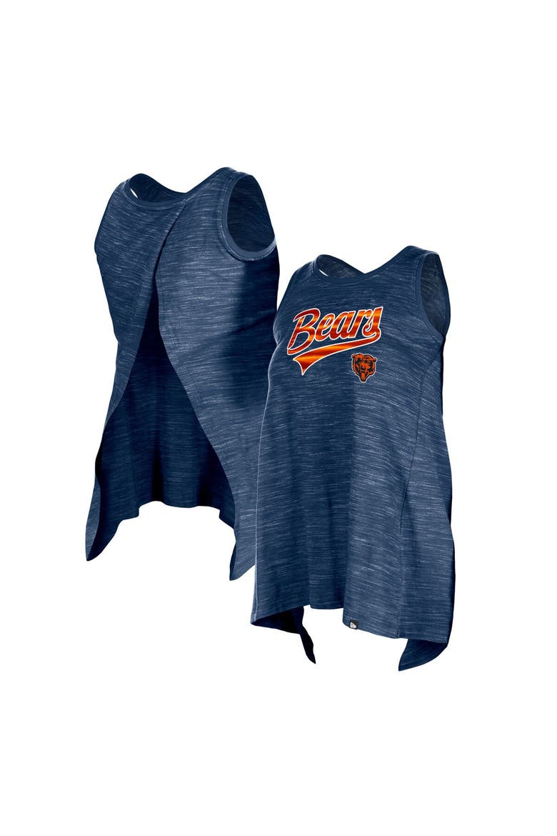 Women's New Era  Navy Chicago Bears  Space Dye Active Tank Top, Main, color, Navy
