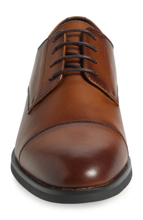 Nordstrom Elliott Cap Toe Lace-up Derby In Tan Chestnut