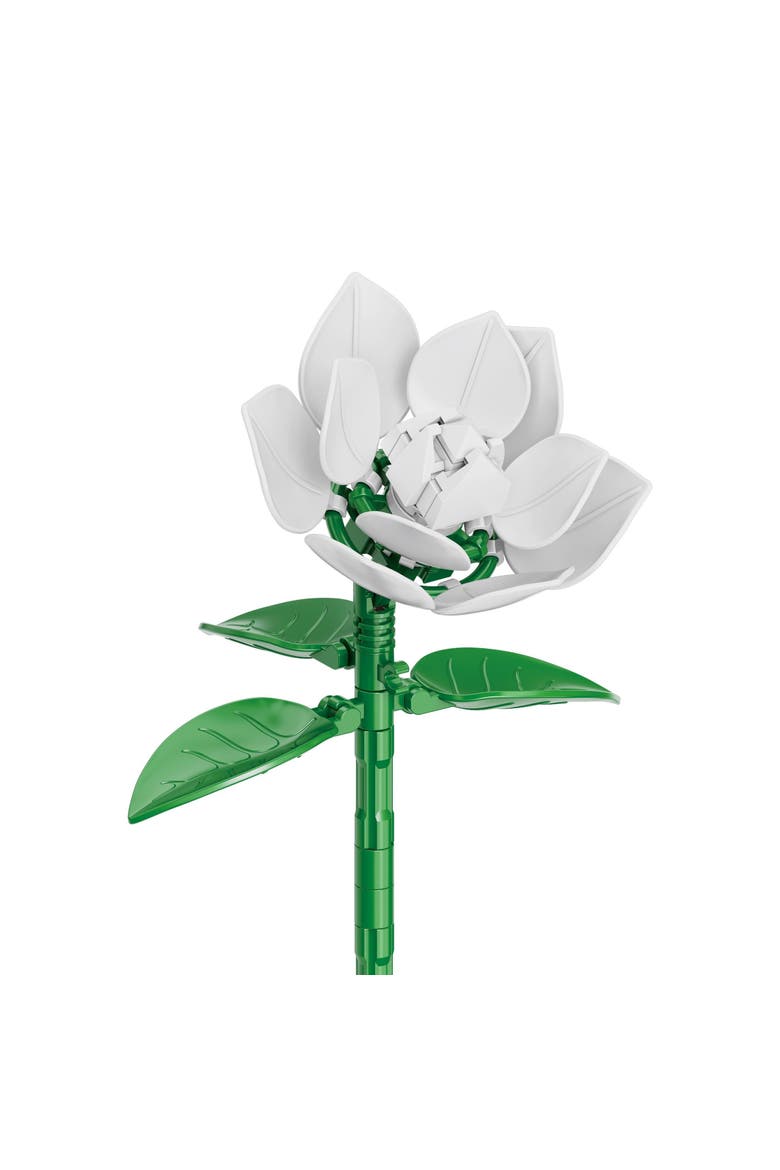 Bricktanicals White Gardenia Building Set, Alternate, color, White
