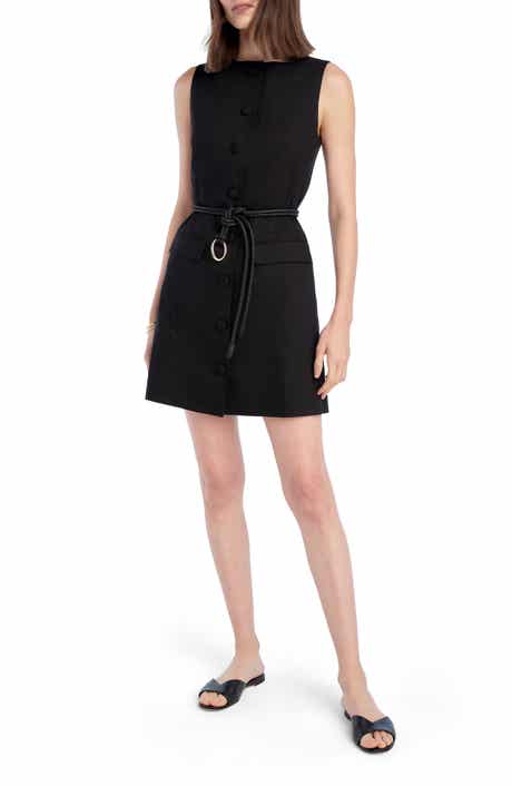 The Cece Sleeveless Linen Blend Minidress