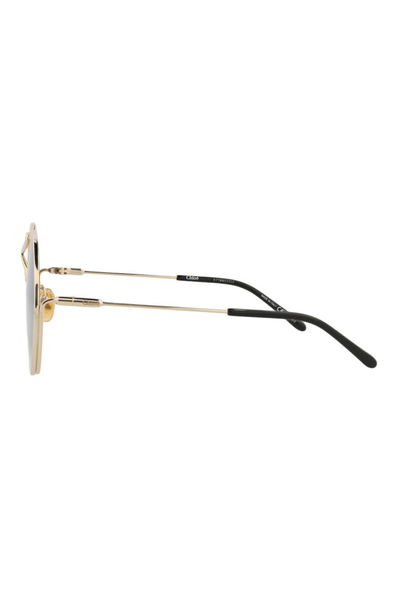 58mm Gradient Round Sunglasses, Alternate, color, GOLD GOLD GREY