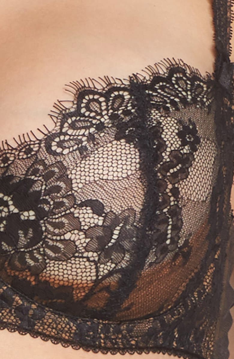 Dita Von Teese Savior Faire Sheers Underwire Lace Bra, Alternate, color,