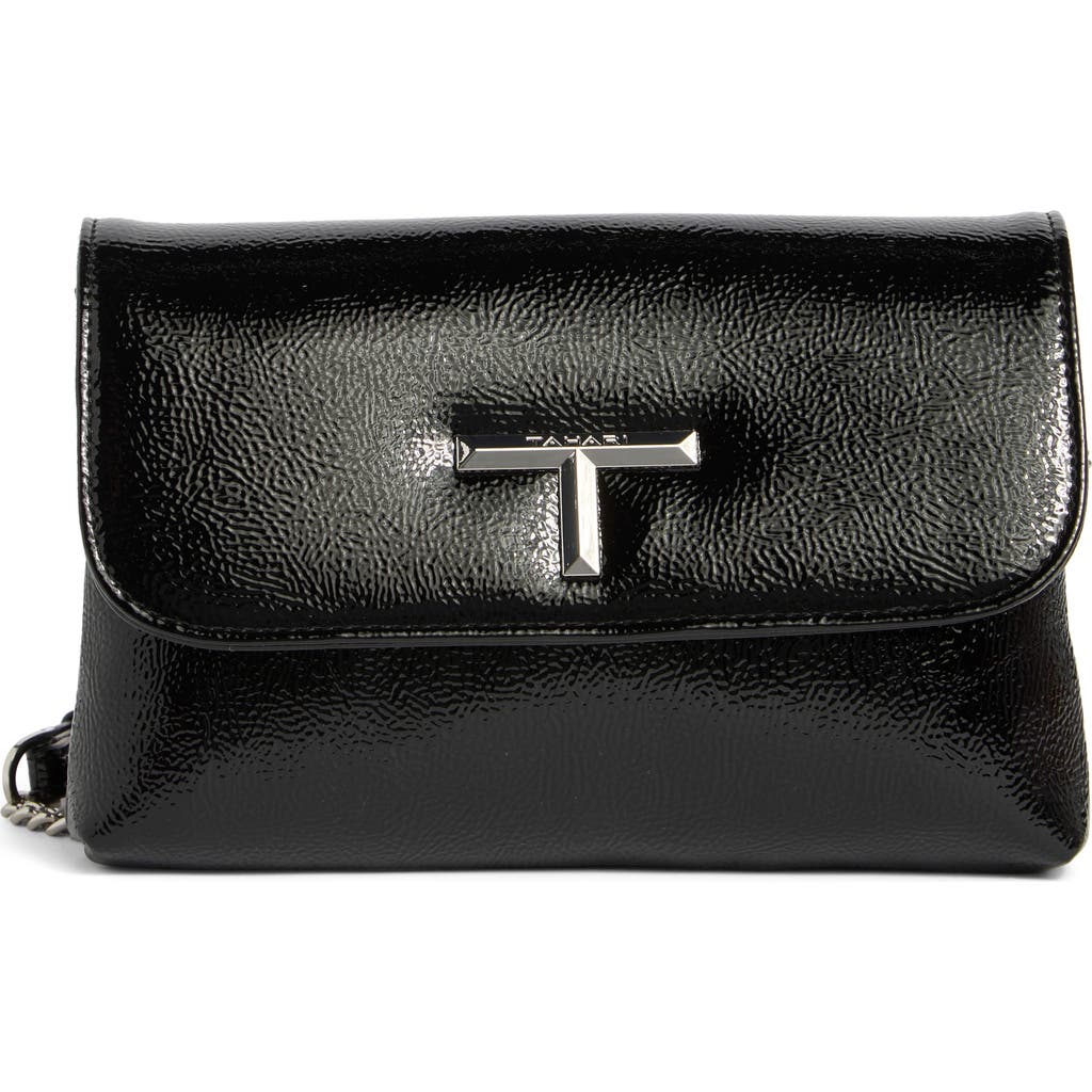 T Tahari Vista Shine Crossbody Bag In Black