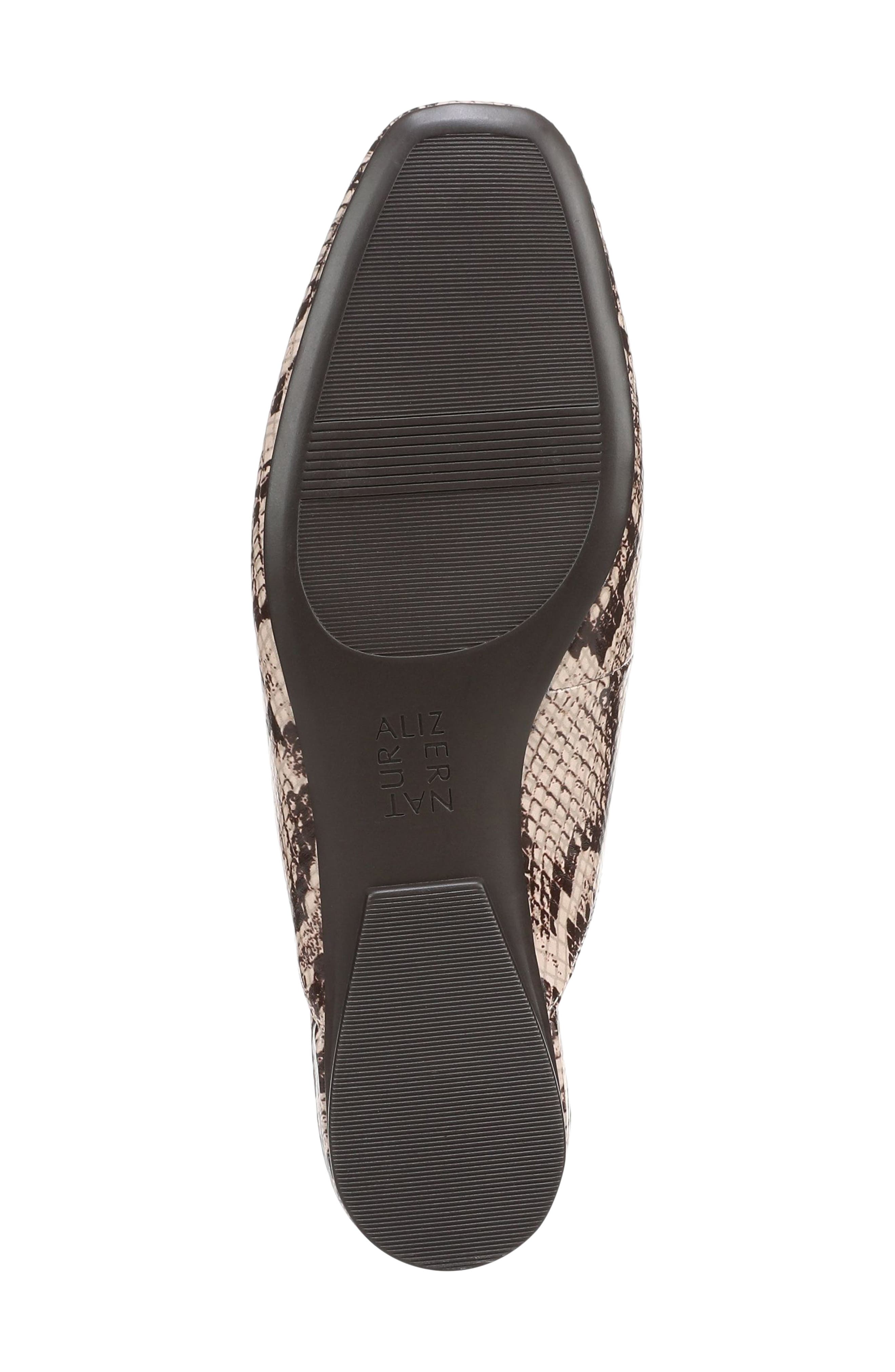 Naturalizer Apple Mary Jane Mule, Alternate, color, Beige Snake Print Faux Leather
