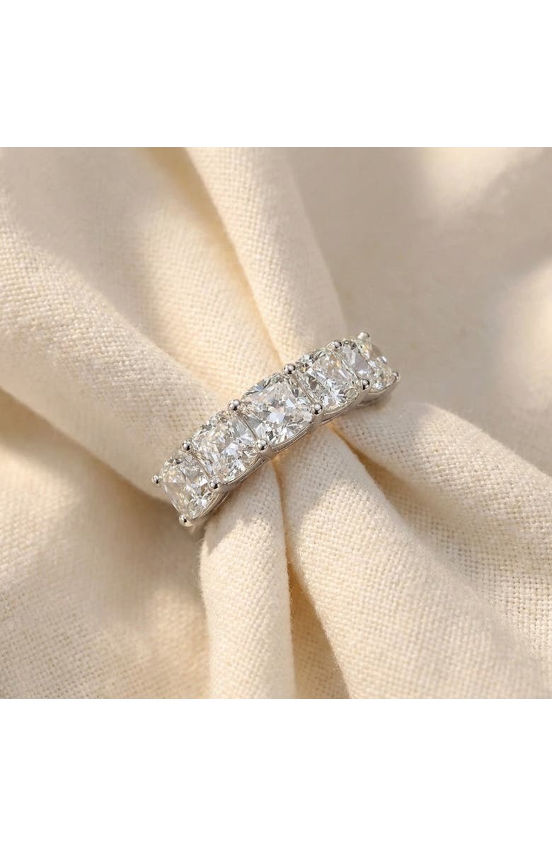 Bliss Diamond 5 1/4Ct Cushion Cut 5-Stone Diamond Wedding Anniversary Ring 14k Gold Lab Grown, Alternate, color,