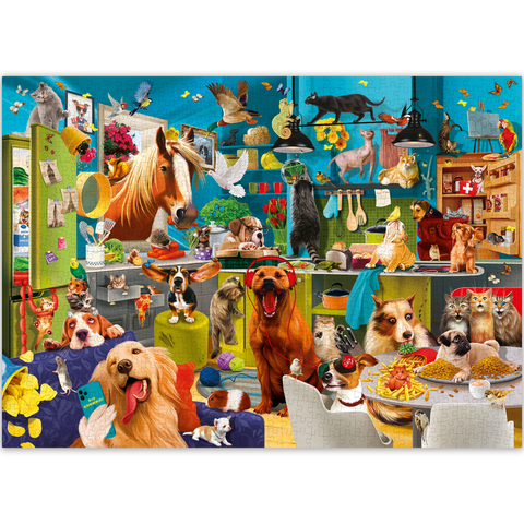 1000-Piece Jigsaw Puzzle Collection for Adults - Travel, Animal and Fantasy Themes