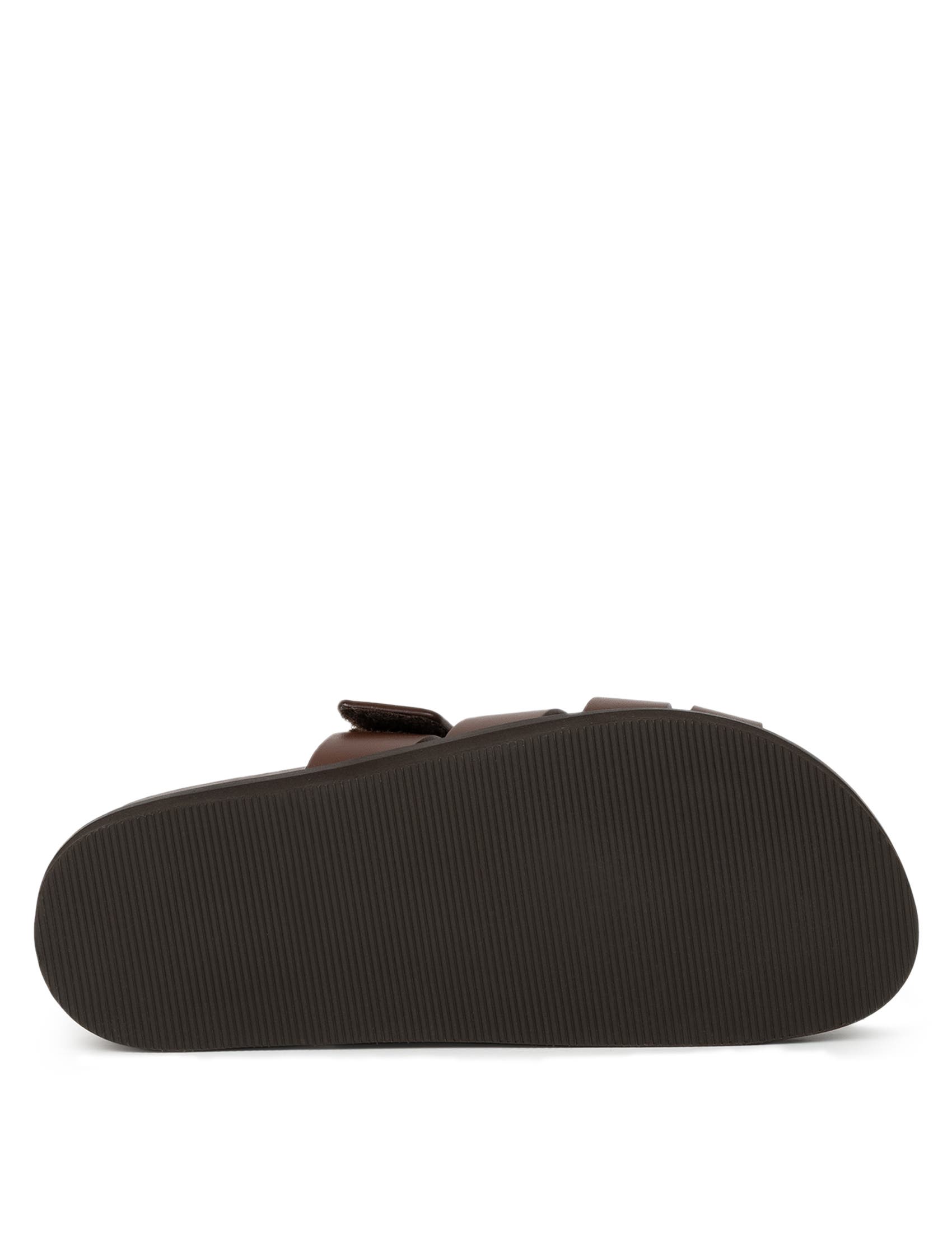 Atlas Flat Sandals, Alternate, color, Chocolate
