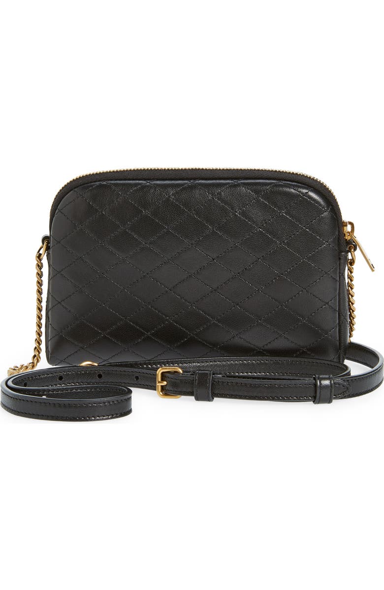 Saint Laurent Gaby Quilted Leather Crossbody Pouch, Alternate, color,