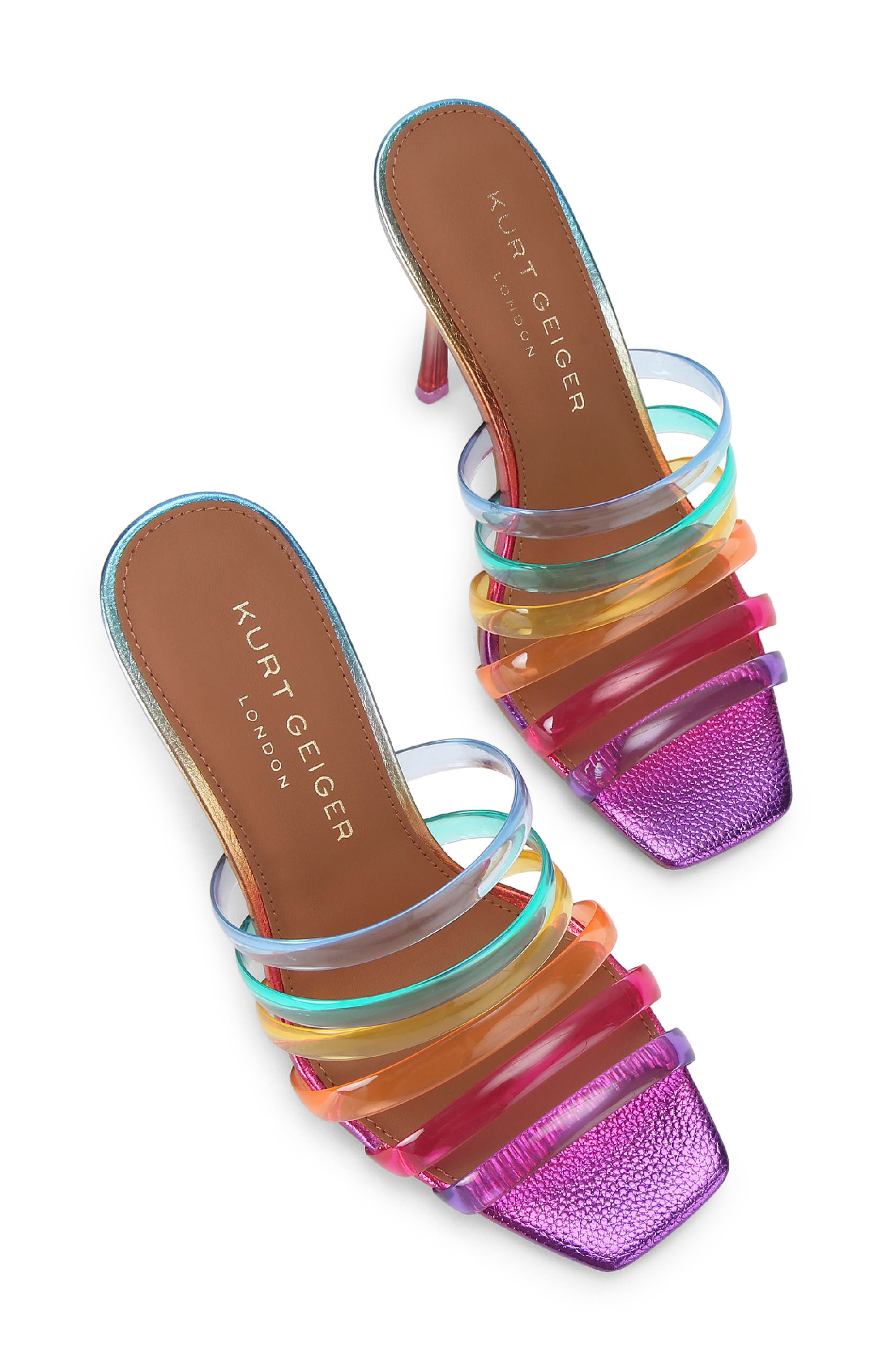 Kurt Geiger London Maddison Slide Sandal, Alternate, color, Rainbow Multi