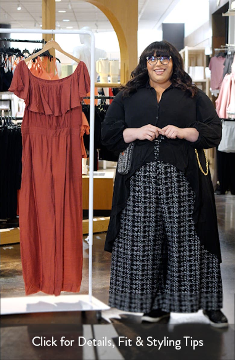 Serene Ruffle Off the Shoulder Jumpsuit, sales video thumbnail