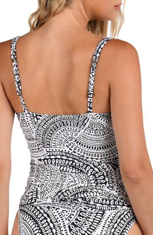 Shop La Blanca Dream Catcher Cover-up Tankini Top In Ivory