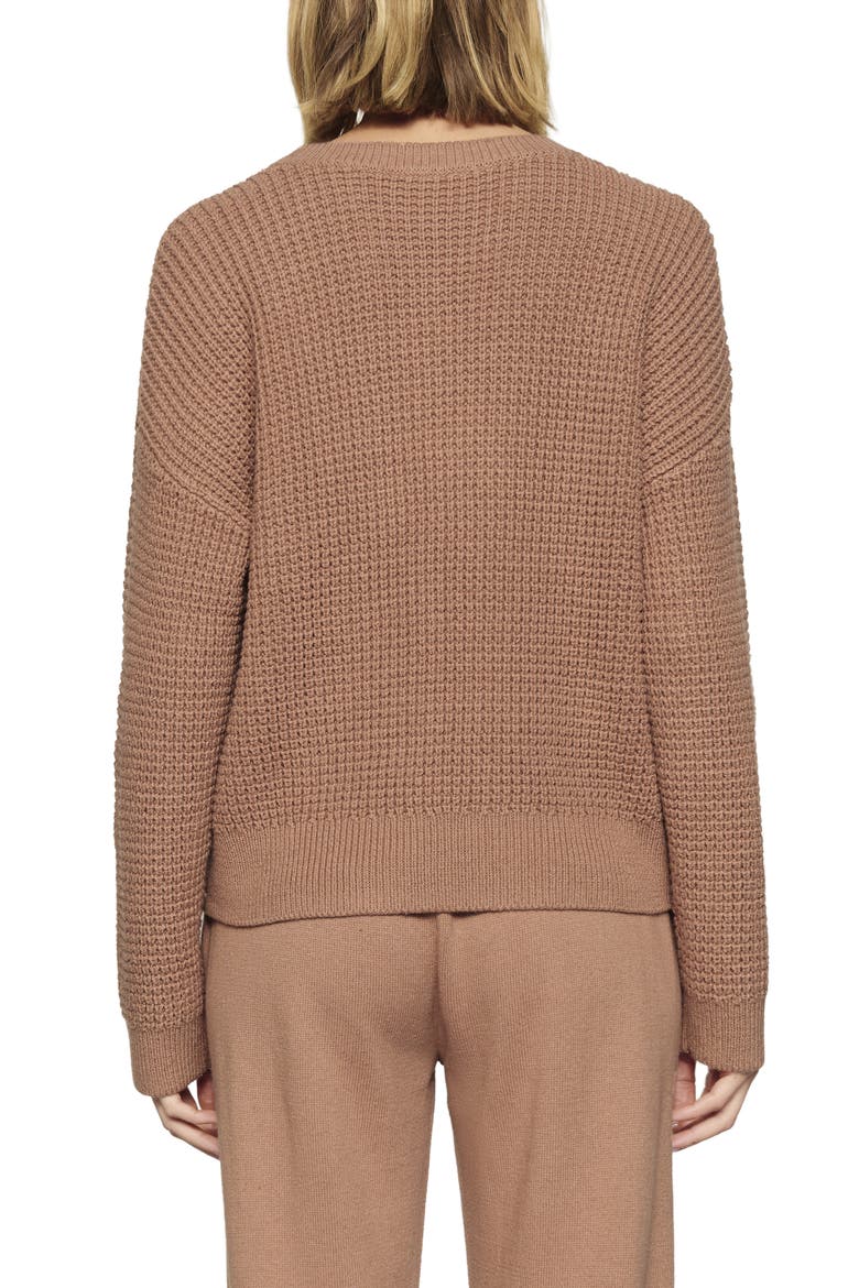 Recy Crewneck Sweater, Alternate, color, HAZELNUT
