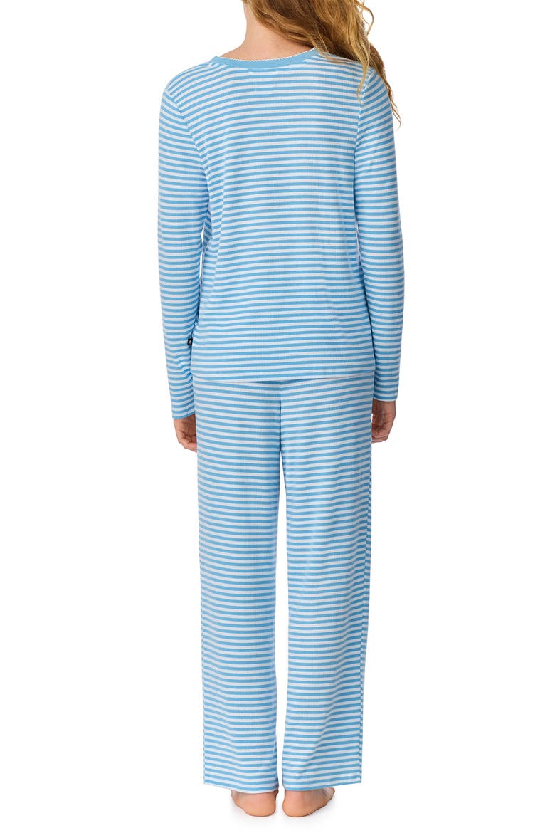 print pajamas, Alternate, color, BLUE/ WHITE