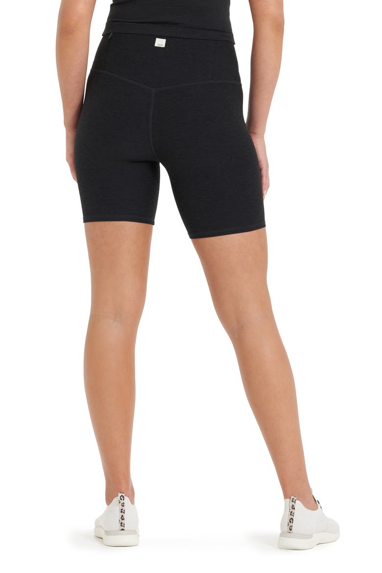 Clean Elevation High Waist Bike Shorts, Alternate, color, BLACK HEATHER