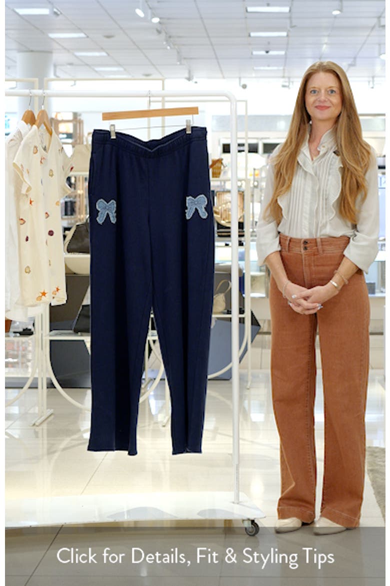 Denim Applique Baggy Sweatpants video